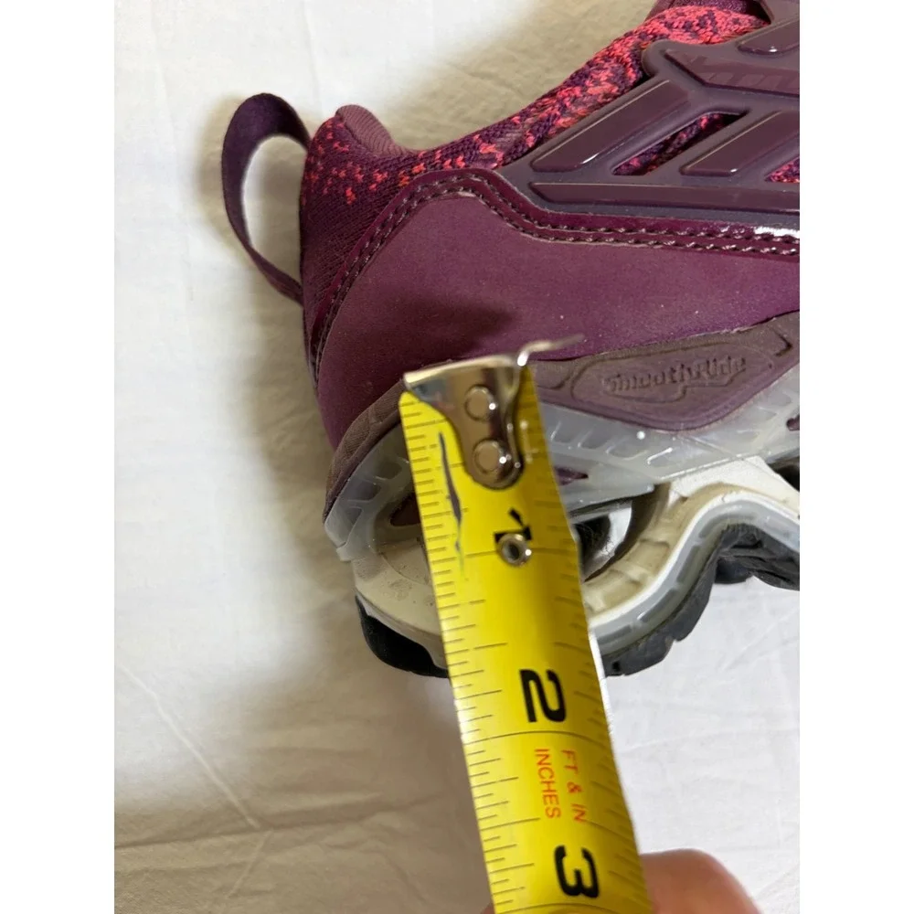 Mizuno Infinity Wave~Purple & Coral Wave knit Running Sneakers ~Women's 8~ Laces